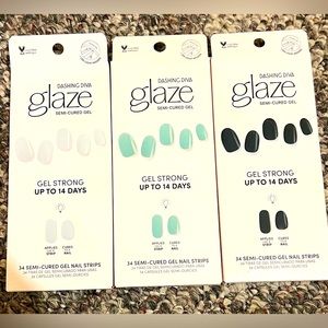 Dashing diva combos colors glaze sky blue, teal & black